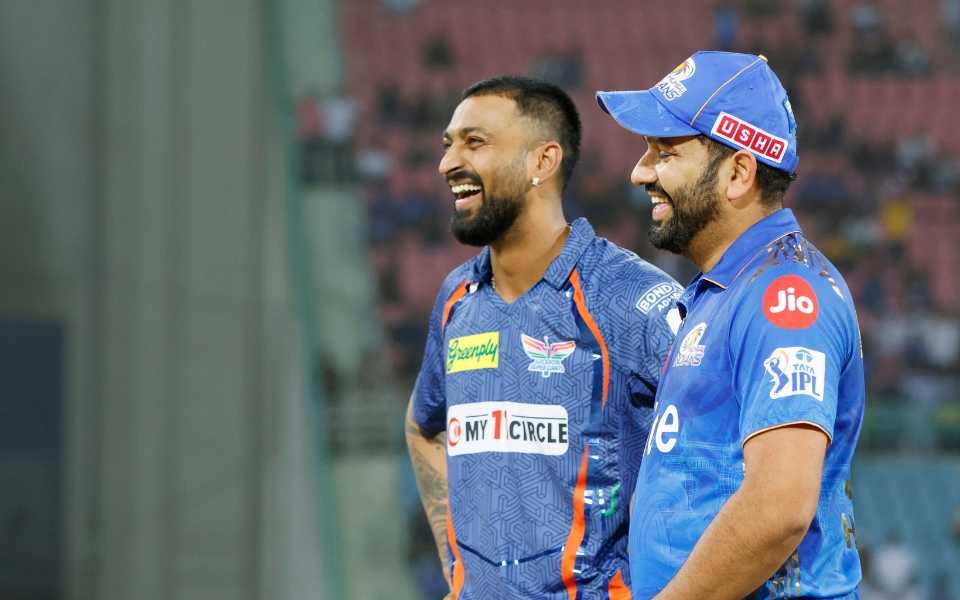 Rohit Sharma with Krunal Pandya