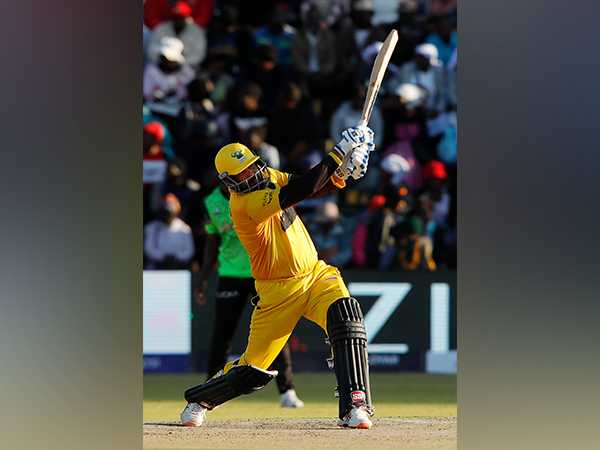 Joburg Buffaloes' Yusuf Pathan in action during Zim Afro T10 (Image: Zim Afro T10)