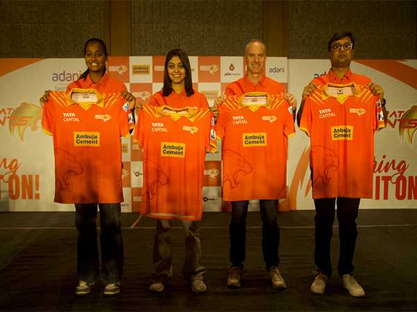 A visual from the jersey launch. (Photo- Gujarat Giants)